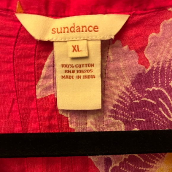 Sundance Large blouse or beach cover up or wear with leggings. - Picture 3 of 9